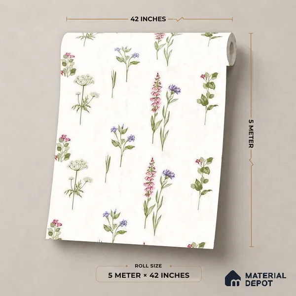 81399-1 | 5 Meter x 42 Inch  Florals Look Wallpaper - 57 Sq. Ft.