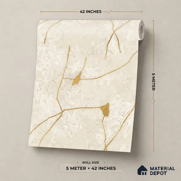 81406-1 | 5 Meter x 42 Inch Stone Look Wallpaper - 57 Sq. Ft.