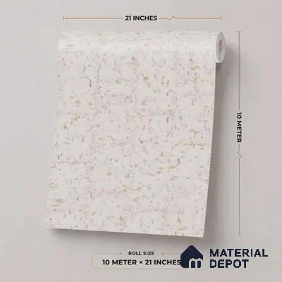 M10-3 | Grey Fleck Cork Textured Wallpaper - 10 Meter x 21 Inches, 57.37 Sq. Ft. (Min. 15% Wastage)