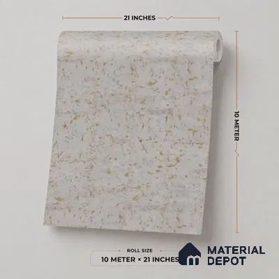 M10-4 | Grey Cork Fleck Textured Wallpaper - 10 Meter x 21 Inches, 57.37 Sq. Ft. (Min. 15% Wastage)