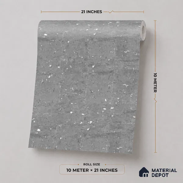 M10-7 | 10 Meter x 21 Inches Texture Look Wallpaper - 57.37 Sq. Ft. | Minimum 15% wastage during installation
