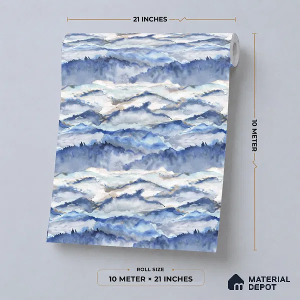 MM02 | 10 Meter x 21 Inches Abstract Look Wallpaper - 57.37 Sq. Ft. | Minimum 15% wastage during installation