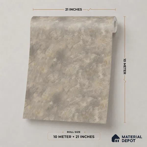 M6-4 | 10 Meter x 21 Inches Plain Look Wallpaper - 57.37 Sq. Ft. | Minimum 10% wastage during installation