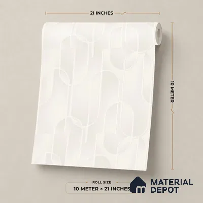 M9-2 | 10 Meter x 21 Inches Patterned Look Wallpaper - 57.37 Sq. Ft. | Minimum 15% wastage during installation