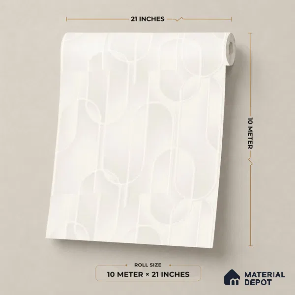 M9-2 | 10 Meter x 21 Inches Patterned Look Wallpaper - 57.37 Sq. Ft. | Minimum 15% wastage during installation