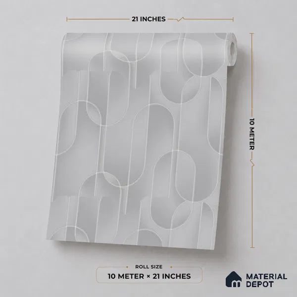 M9-5 | 10 Meter x 21 Inches Patterned Look Wallpaper - 57.37 Sq. Ft. | Minimum 15% wastage during installation