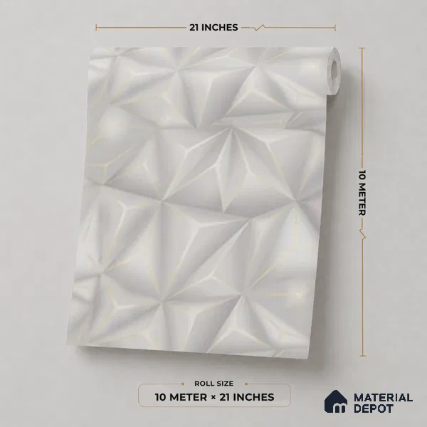 M20-2 | 10 Meter x 21 Inches Patterned Look Wallpaper - 57.37 Sq. Ft. | Minimum 15% wastage during installation