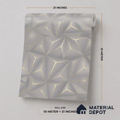 M20-3 | 10 Meter x 21 Inches Patterned Look Wallpaper - 57.37 Sq. Ft. | Minimum 15% wastage during installation