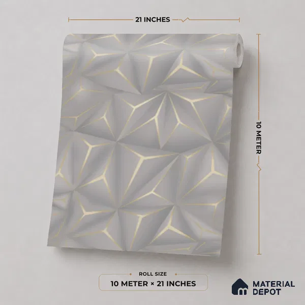 M20-3 | 10 Meter x 21 Inches Patterned Look Wallpaper - 57.37 Sq. Ft. | Minimum 15% wastage during installation