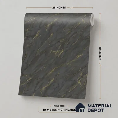 M11-4 | 10 Meter x 21 Inches Marble Look Wallpaper - 57.37 Sq. Ft. | Minimum 10% wastage during installation