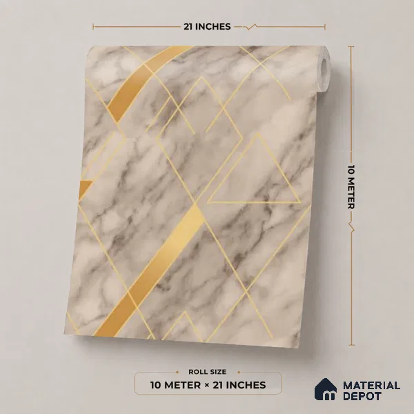 M12-4 | 10 Meter x 21 Inches Texture Look Wallpaper - 57.37 Sq. Ft. | Minimum 15% wastage during installation