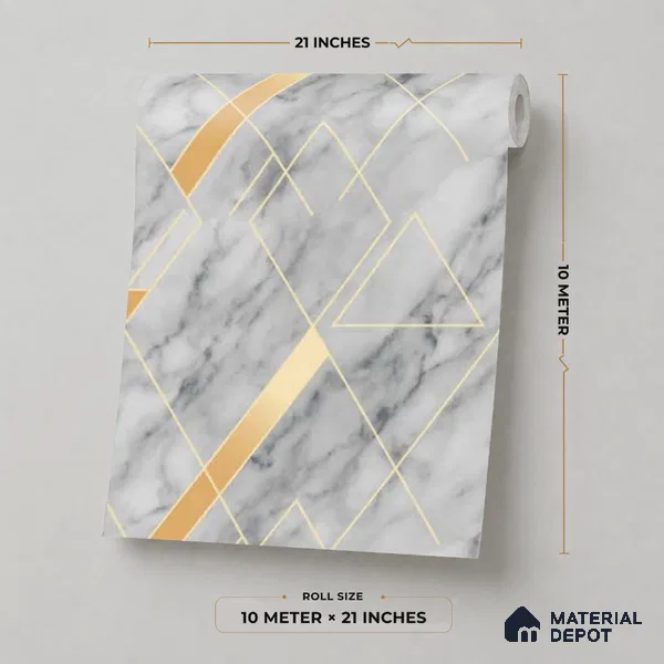 M12-1 | 10 Meter x 21 Inches Texture Look Wallpaper - 57.37 Sq. Ft. | Minimum 15% wastage during installation