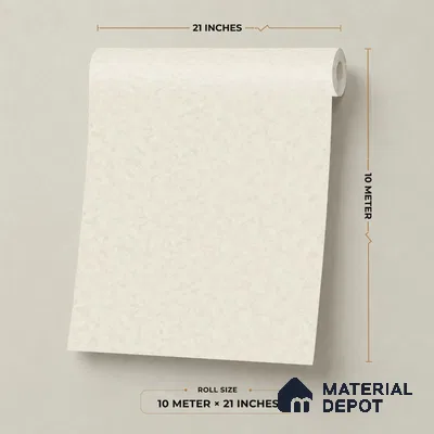 M14-3 | 10 Meter x 21 Inches Plain Look Wallpaper - 57.37 Sq. Ft. | Minimum 10% wastage during installation