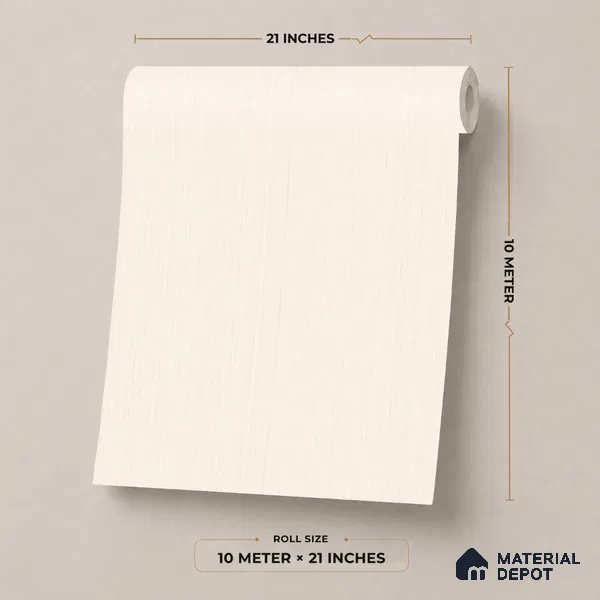 M17-2 | 10 Meter x 21 Inches Plain Look Wallpaper - 57.37 Sq. Ft. | Minimum 10% wastage during installation