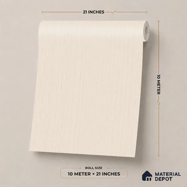 M17-3 | 10 Meter x 21 Inches Plain Look Wallpaper - 57.37 Sq. Ft. | Minimum 10% wastage during installation