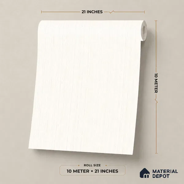 M17-1 | 10 Meter x 21 Inches Plain Look Wallpaper - 57.37 Sq. Ft. | Minimum 10% wastage during installation