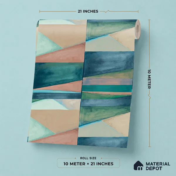 SO27031 | 10 Meter x 21 Inches Abstract Look Wallpaper - 57.41 Sq. Ft.