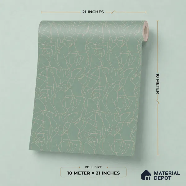 SO27041 | 10 Meter x 21 Inches Abstract Look Wallpaper - 57.41 Sq. Ft.