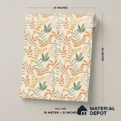 SO27062 | 10 Meter x 21 Inches Florals Look Wallpaper - 57.41 Sq. Ft.