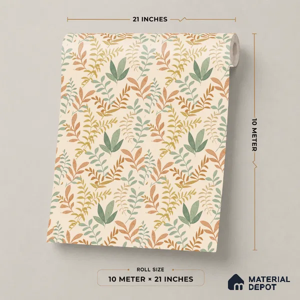 SO27062 | 10 Meter x 21 Inches Florals Look Wallpaper - 57.41 Sq. Ft.