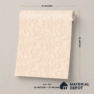 SO27042 | 10 Meter x 21 Inches Abstract Look Wallpaper - 57.41 Sq. Ft.