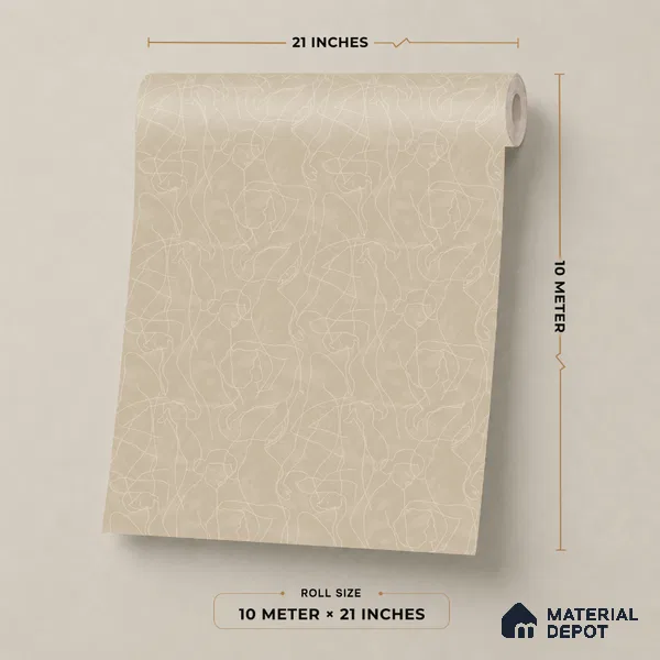 SO27044 | 10 Meter x 21 Inches Abstract Look Wallpaper - 57.41 Sq. Ft.