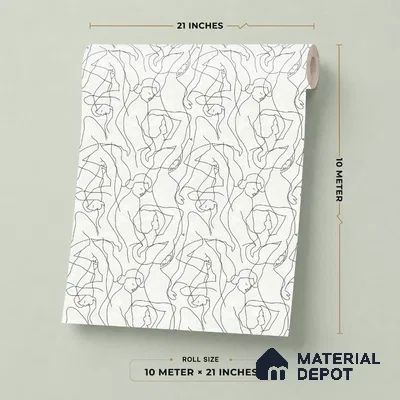 SO27045 | 10 Meter x 21 Inches Abstract Look Wallpaper - 57.41 Sq. Ft.