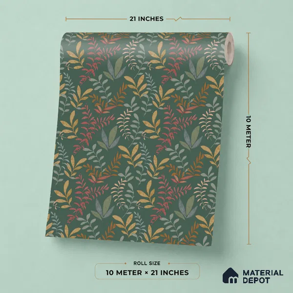 SO27061 | 10 Meter x 21 Inches Florals Look Wallpaper - 57.41 Sq. Ft.