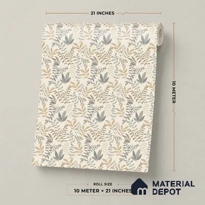 SO27063 | 10 Meter x 21 Inches Florals Look Wallpaper - 57.41 Sq. Ft.