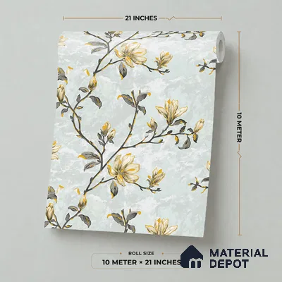 06-555-06 | 10 Meter x 21 Inches Florals Look Wallpaper - 57.41 Sq. Ft.