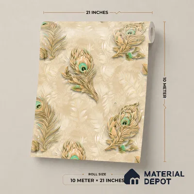 18-555-18 | 10 Meter x 21 Inches Patterned Look Wallpaper - 57.41 Sq. Ft.