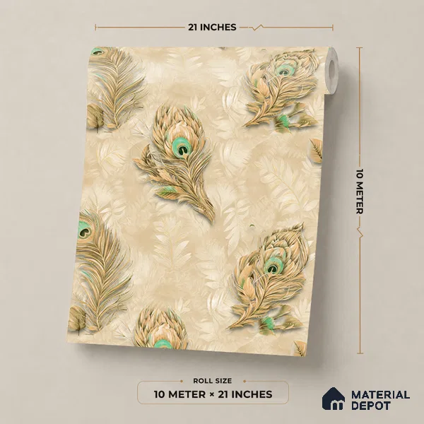 18-555-18 | 10 Meter x 21 Inches Patterned Look Wallpaper - 57.41 Sq. Ft.