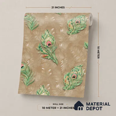 19-555-19 | 10 Meter x 21 Inches Patterned Look Wallpaper - 57.41 Sq. Ft.