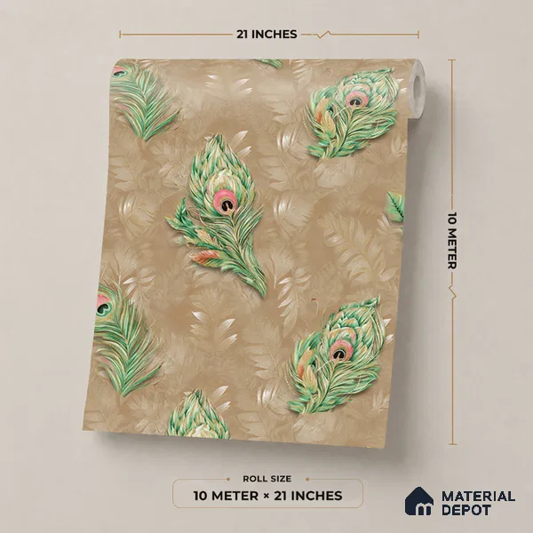 19-555-19 | 10 Meter x 21 Inches Patterned Look Wallpaper - 57.41 Sq. Ft.