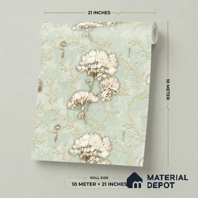 29-555-29 | 10 Meter x 21 Inches Florals Look Wallpaper - 57.41 Sq. Ft.