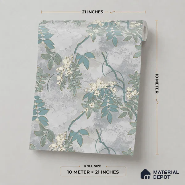 30-555-30 | 10 Meter x 21 Inches Florals Look Wallpaper - 57.41 Sq. Ft.
