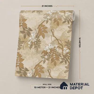 31-555-31 | 10 Meter x 21 Inches Florals Look Wallpaper - 57.41 Sq. Ft.