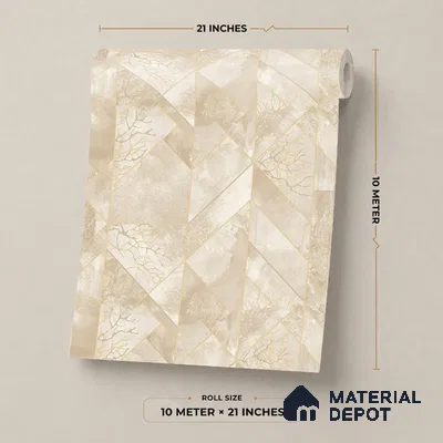 34-555-34 | 10 Meter x 21 Inches Patterned Look Wallpaper - 57.41 Sq. Ft.
