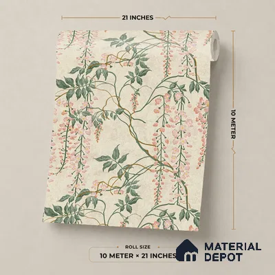 42-555-42 | 10 Meter x 21 Inches Tropical Look Wallpaper - 57.41 Sq. Ft.