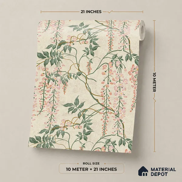 42-555-42 | 10 Meter x 21 Inches Tropical Look Wallpaper - 57.41 Sq. Ft.