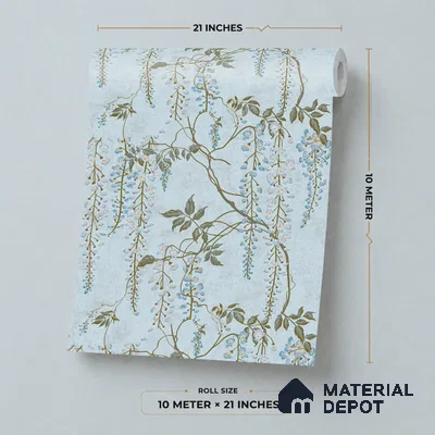 43-555-43 | 10 Meter x 21 Inches Tropical Look Wallpaper - 57.41 Sq. Ft.