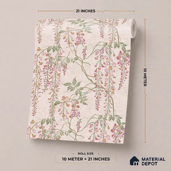 44-555-44 | 10 Meter x 21 Inches Tropical Look Wallpaper - 57.41 Sq. Ft.