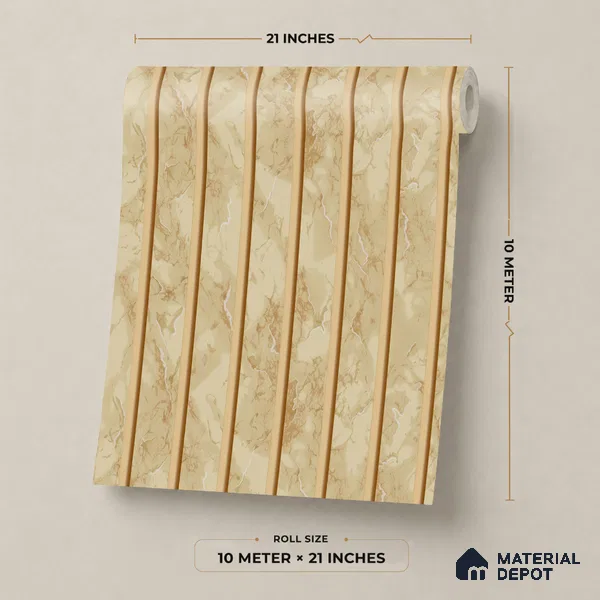 50-555-50 | 10 Meter x 21 Inches Stripes Look Wallpaper - 57.41 Sq. Ft.