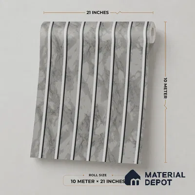 51-555-51 | 10 Meter x 21 Inches Stripes Look Wallpaper - 57.41 Sq. Ft.