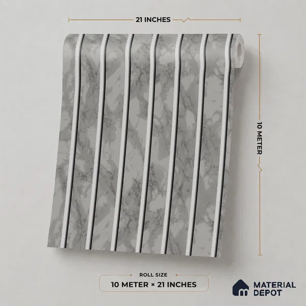 51-555-51 | 10 Meter x 21 Inches Stripes Look Wallpaper - 57.41 Sq. Ft.
