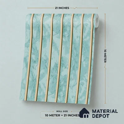 52-555-52 | 10 Meter x 21 Inches Stripes Look Wallpaper - 57.41 Sq. Ft.