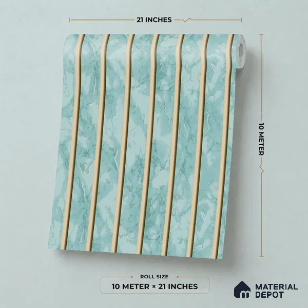 52-555-52 | 10 Meter x 21 Inches Stripes Look Wallpaper - 57.41 Sq. Ft.