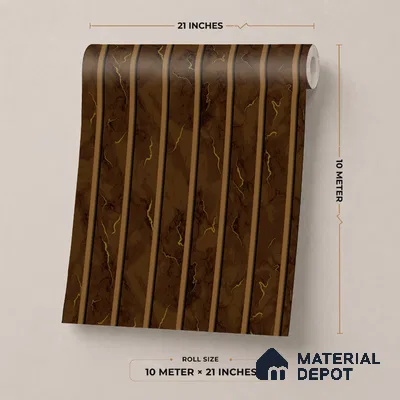 53-555-53 | 10 Meter x 21 Inches Stripes Look Wallpaper - 57.41 Sq. Ft.