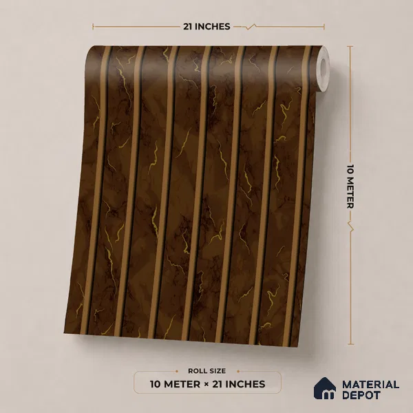 53-555-53 | 10 Meter x 21 Inches Stripes Look Wallpaper - 57.41 Sq. Ft.