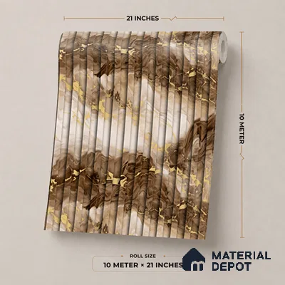 55-555-55 | 10 Meter x 21 Inches Stripes Look Wallpaper - 57.41 Sq. Ft.
